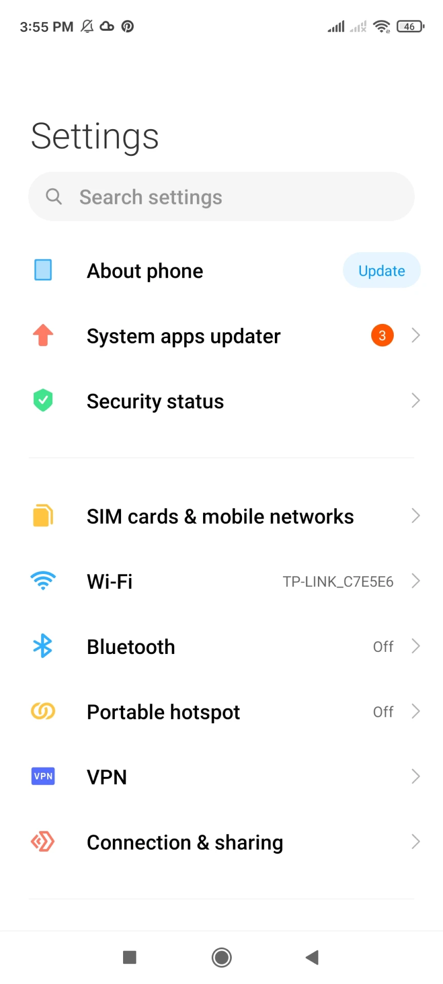 Visit your phone settings to install the Betvisa application for Android.