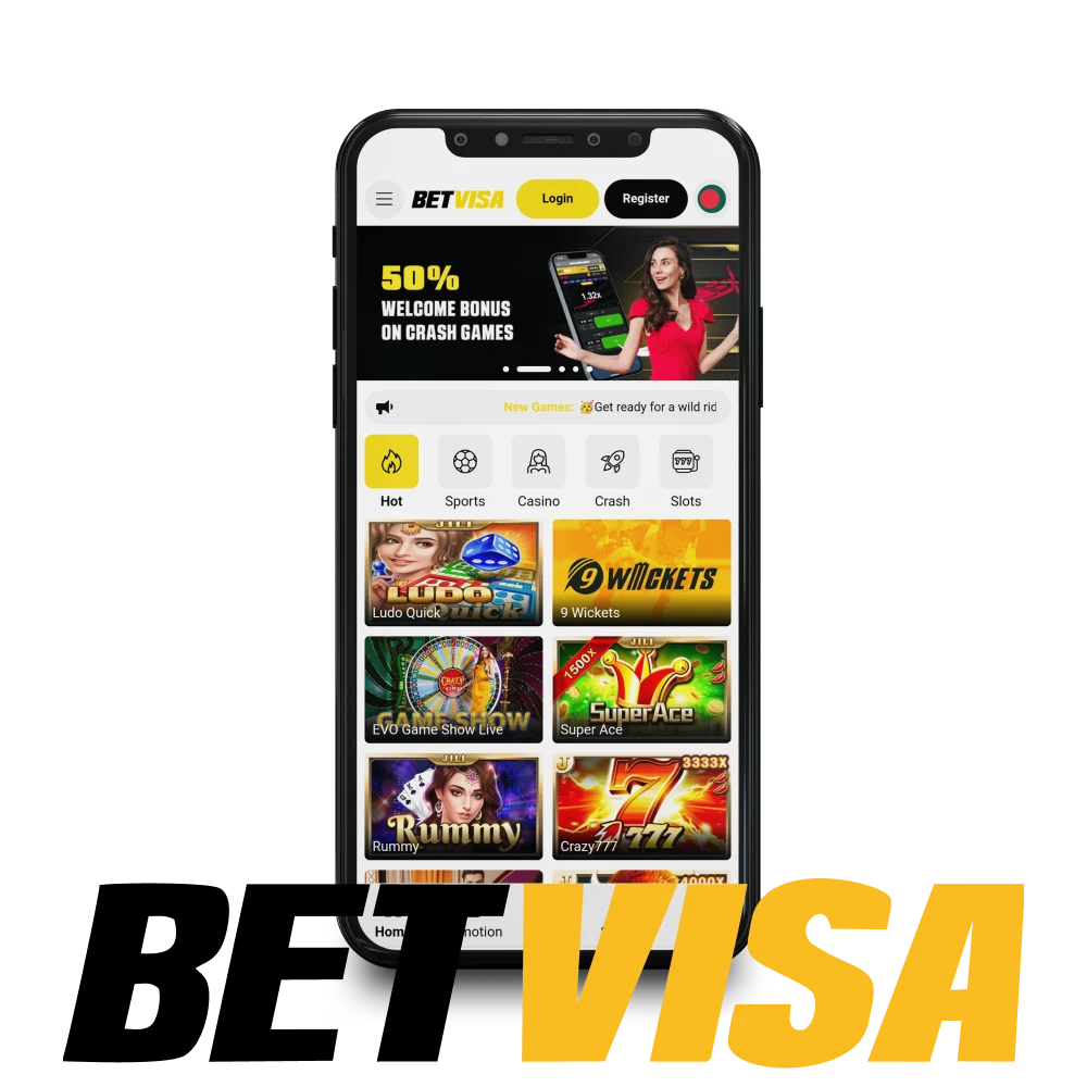 For games and bets, choose the Betvisa app.
