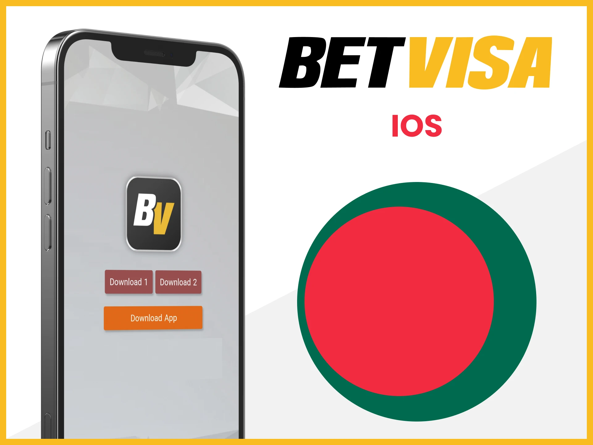 Install the Betvisa application on iOS devices.