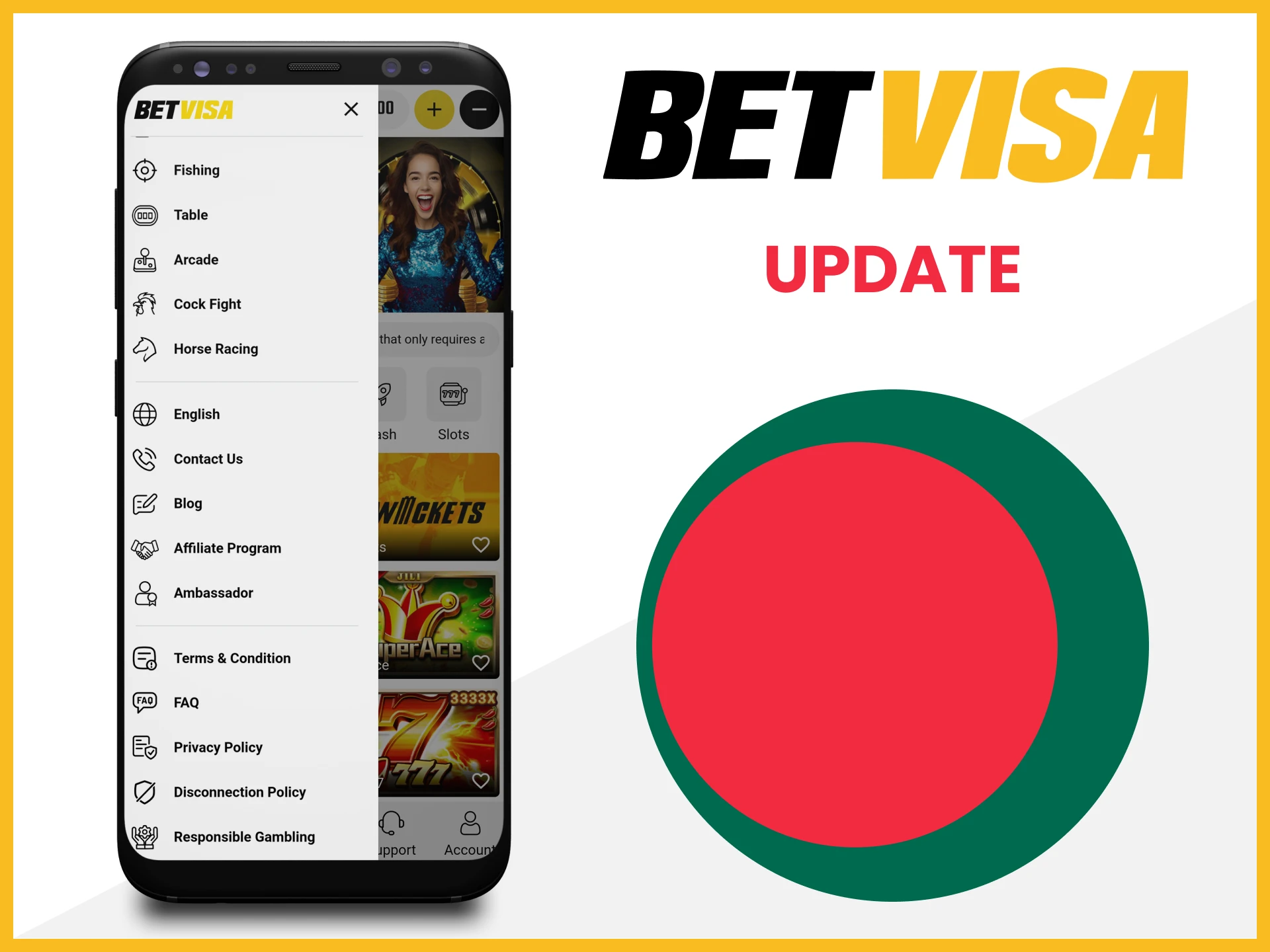 We will tell you how to update the Betvisa application.
