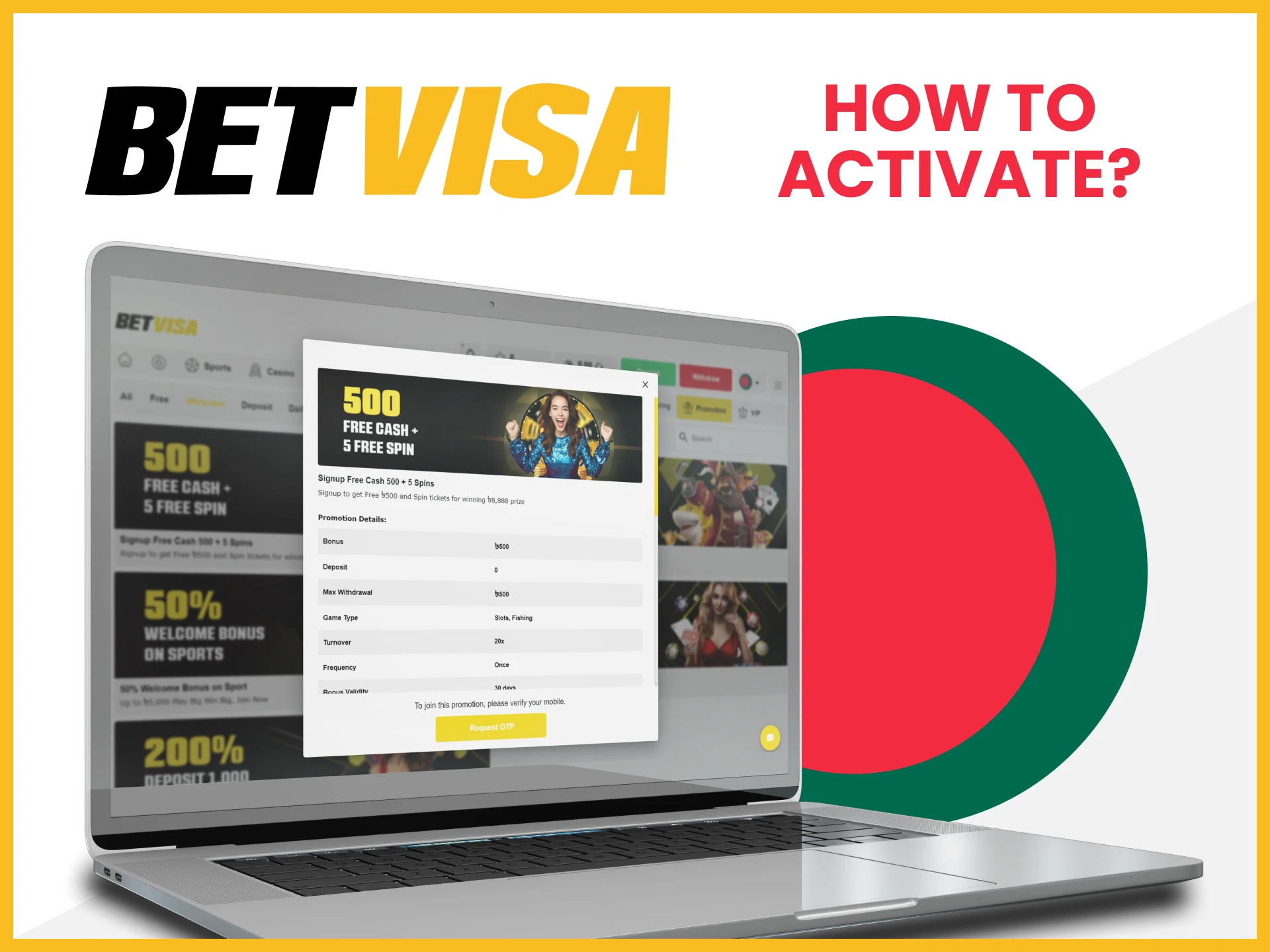 We will tell you how to activate bonuses from Betvisa.