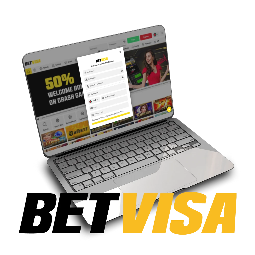 Find out all about the registration process on the Betvisa website.